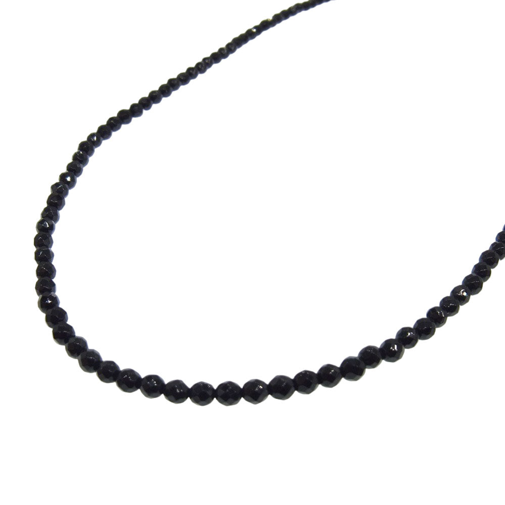 Justin Davis ジャスティンデイビス snj330  TINY ONYX chain タイニー オニキス ネックレス チェーン ブラック系【中古】