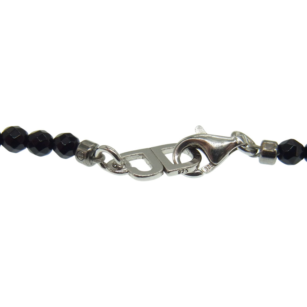 Justin Davis ジャスティンデイビス snj330  TINY ONYX chain タイニー オニキス ネックレス チェーン ブラック系【中古】