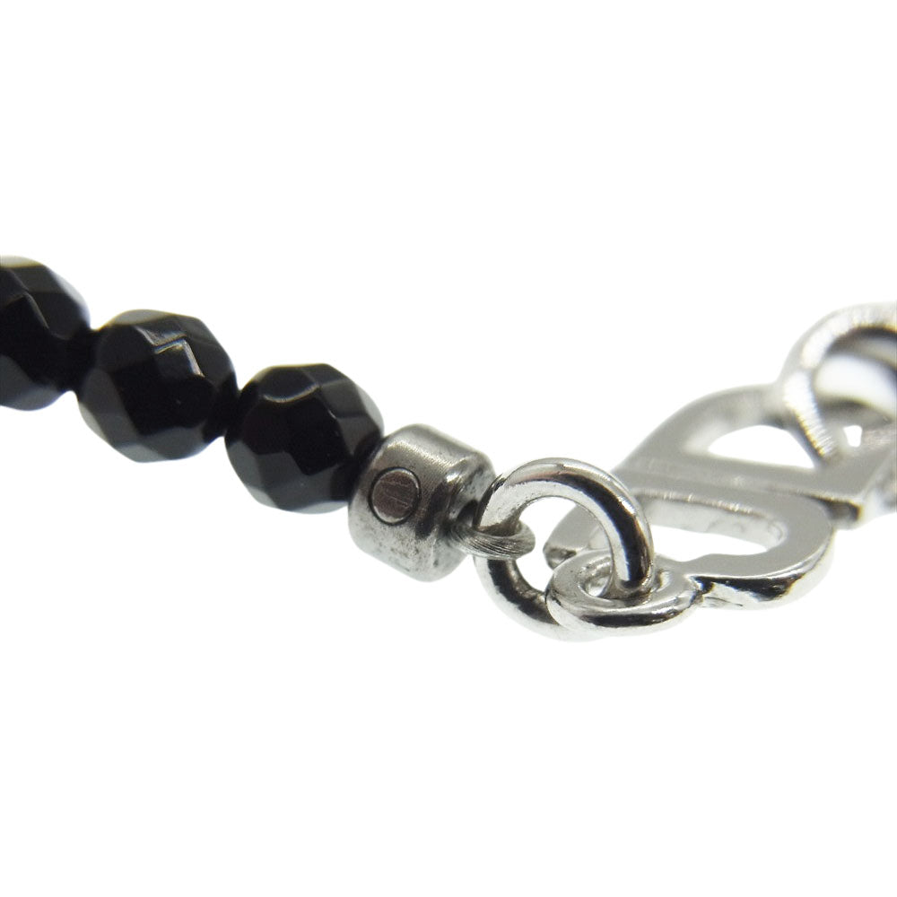 Justin Davis ジャスティンデイビス snj330  TINY ONYX chain タイニー オニキス ネックレス チェーン ブラック系【中古】