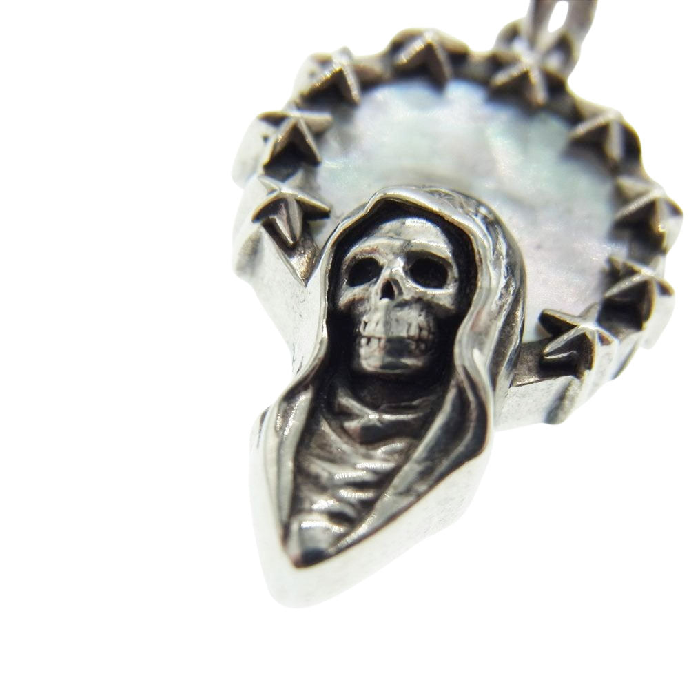 Justin Davis ジャスティンデイビス SPJ458 LOURDES マリア スカル ペンダント シルバー系【中古】