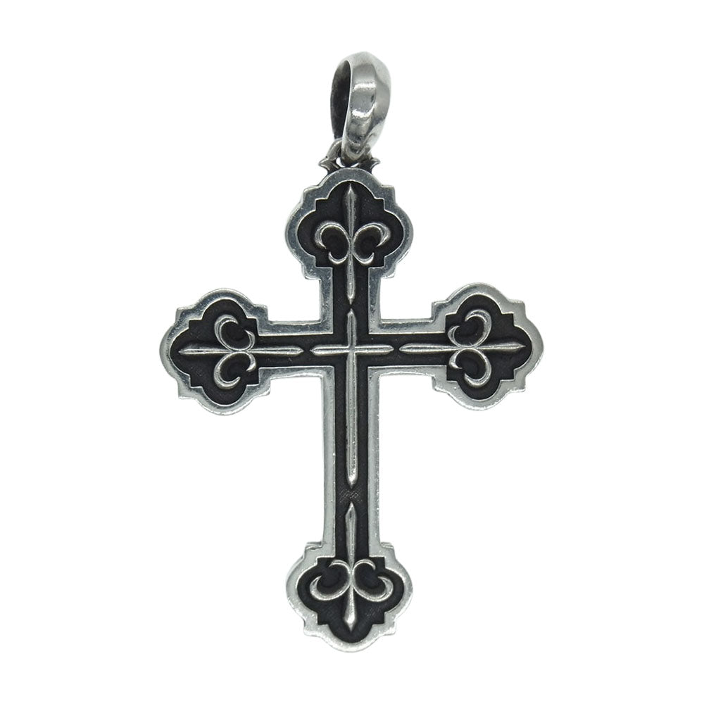 Justin Davis ジャスティンデイビス SPJ835 BRAVE CROSS クロス ペンダント シルバー系【中古】