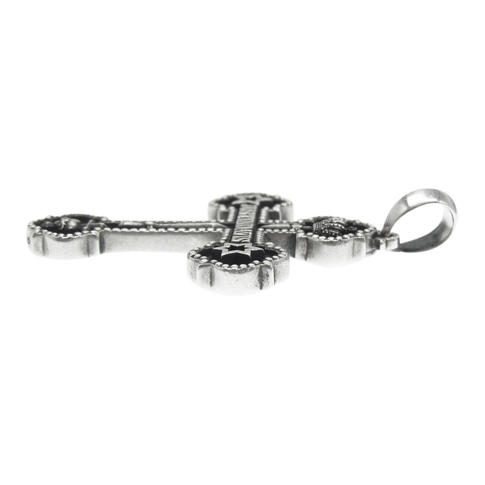 Justin Davis ジャスティンデイビス SPJ835 BRAVE CROSS クロス ペンダント シルバー系【中古】