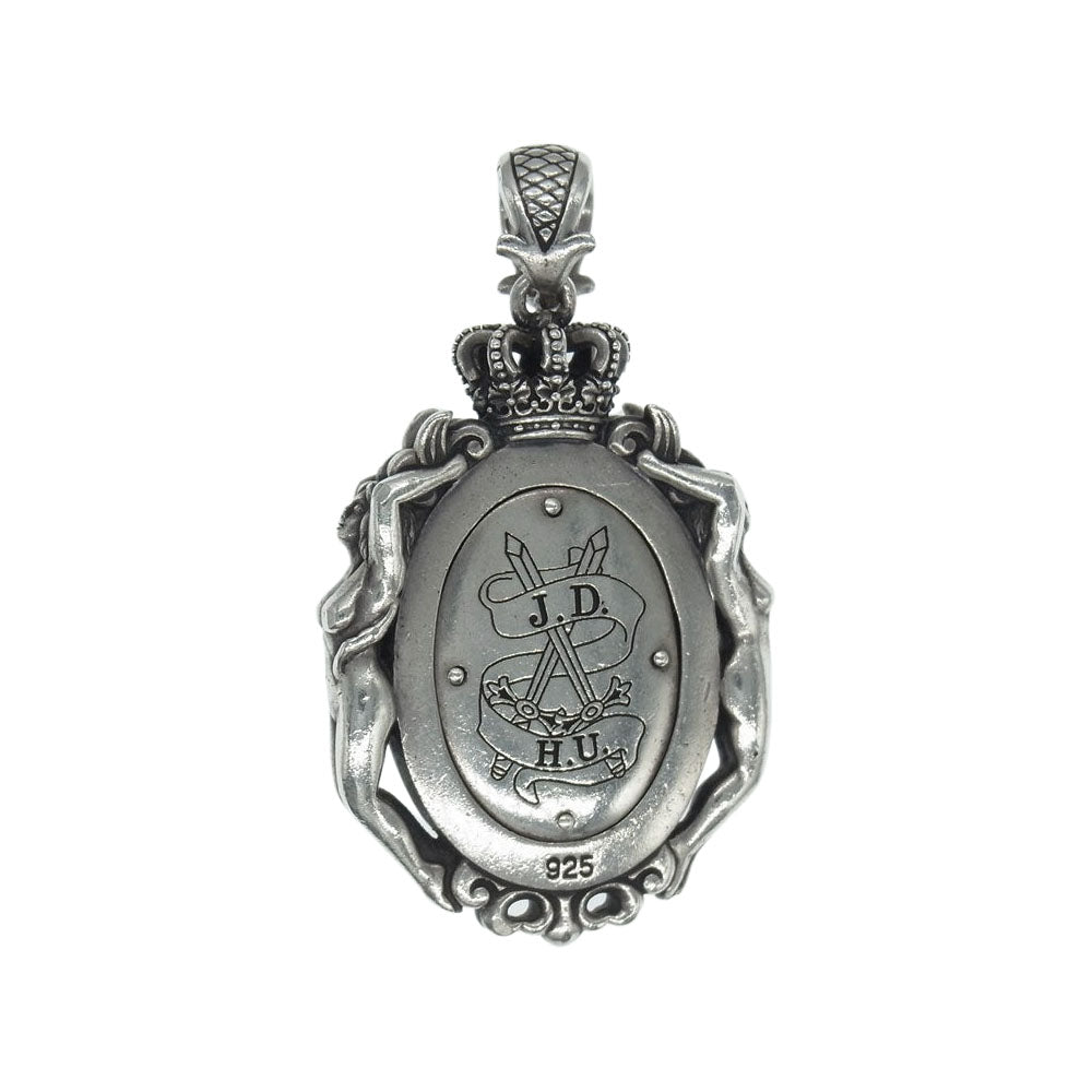 Justin Davis ジャスティンデイビス SPJ525 M.THUNDER CAMEO スカル カメオ ペンダント シルバー系【中古】