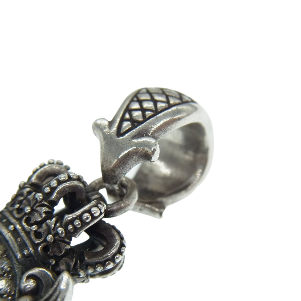 Justin Davis ジャスティンデイビス SPJ525 M.THUNDER CAMEO スカル カメオ ペンダント シルバー系【中古】