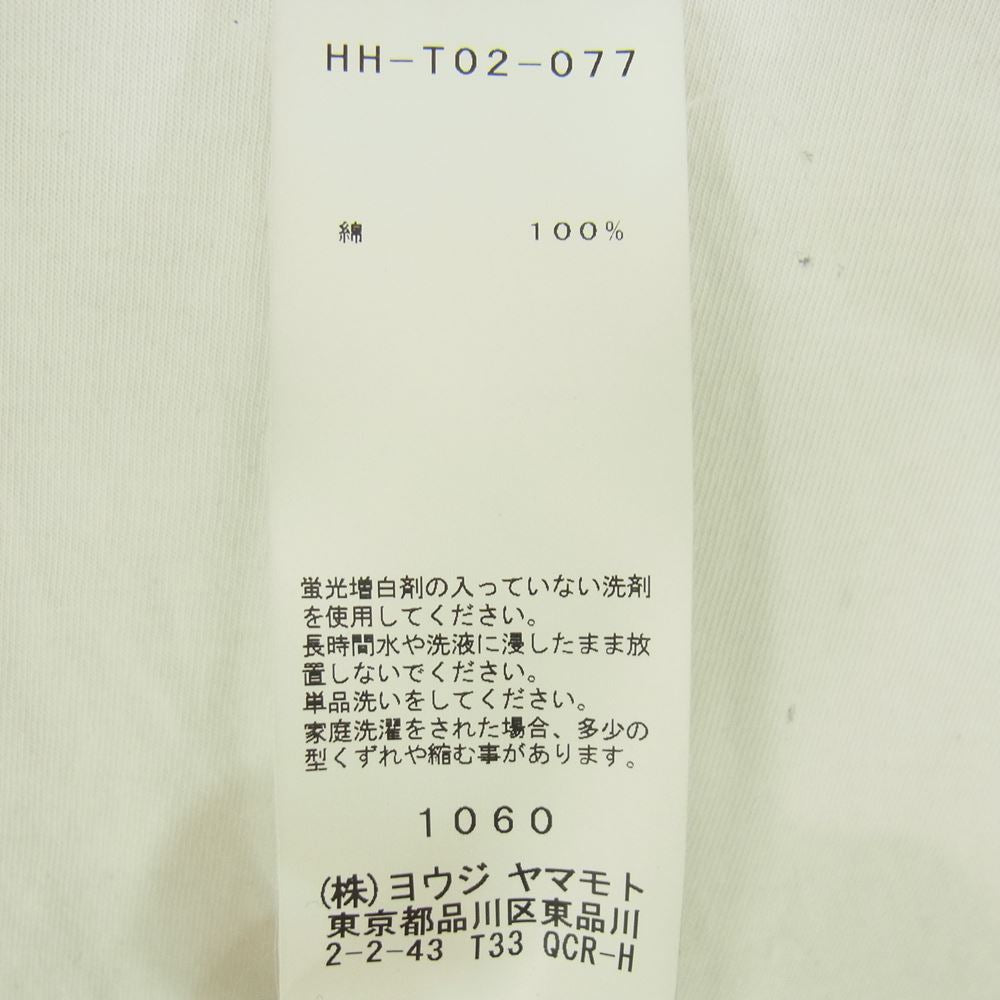 Yohji Yamamoto POUR HOMME ヨウジヤマモトプールオム 19SS HH-T02-077 丸首半袖 クルーネック Tシャツ カットソー 3【中古】