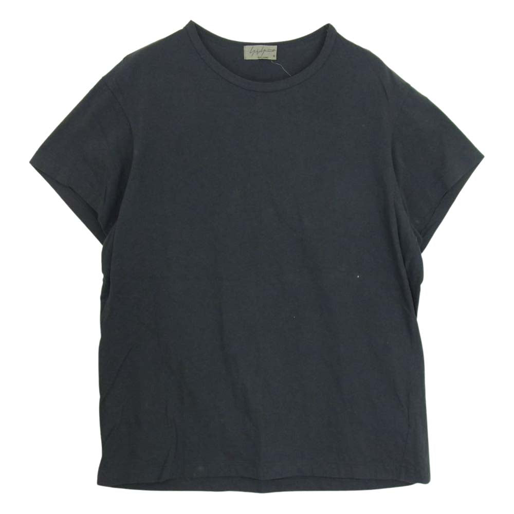 Yohji Yamamoto POUR HOMME ヨウジヤマモトプールオム 20SS HN-T02-073 カルティマ天竺 丸首半袖 クルーネック Tシャツ カットソー ネイビー系 3【中古】