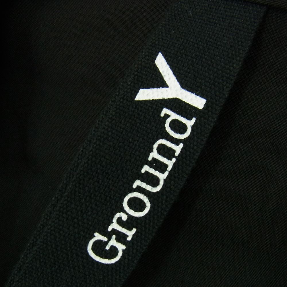 Yohji Yamamoto ヨウジヤマモト GroundY グラウンドワイ GR-J06-200 Open Collar Jacket オープンカラー テンセル ジャケット ブラック系 3【中古】