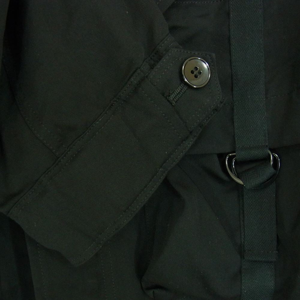 Yohji Yamamoto ヨウジヤマモト GroundY グラウンドワイ GR-J06-200 Open Collar Jacket オープンカラー テンセル ジャケット ブラック系 3【中古】