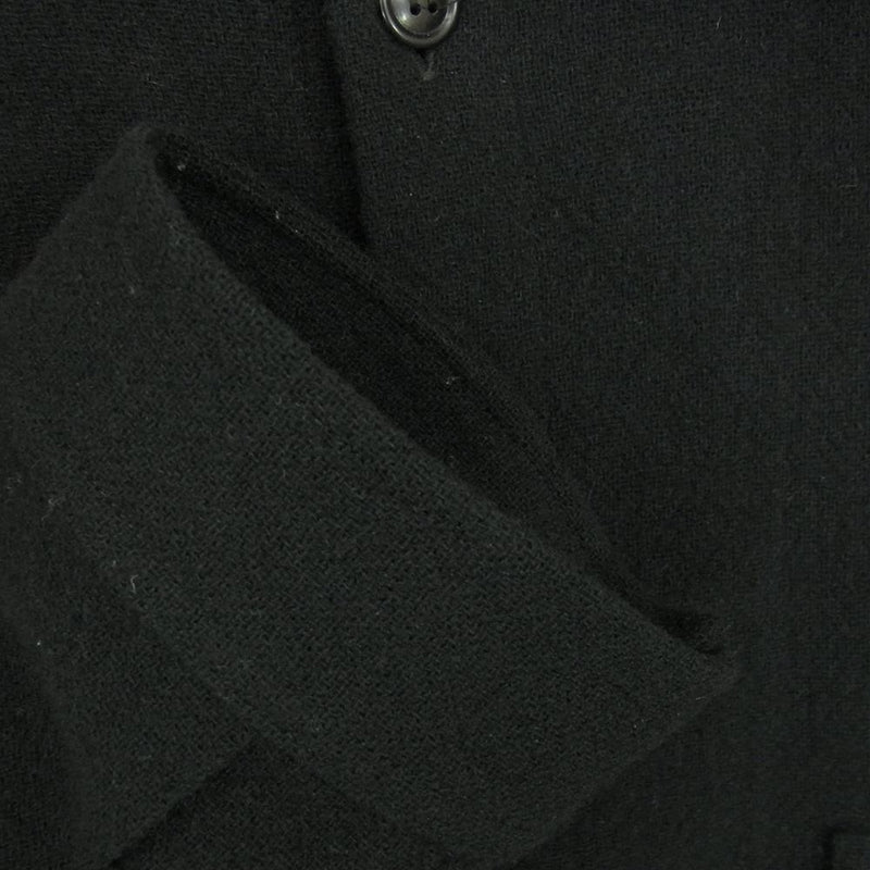 Yohji Yamamoto POUR HOMME ヨウジヤマモトプールオム 19AW HC-B20-106 アシンメトリーカラー ウール ロングシャツ ブラック系 4【中古】