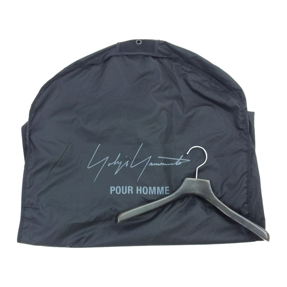 Yohji Yamamoto POUR HOMME ヨウジヤマモトプールオム BACKLASH 22SS HG-B98-701 KANGAROO LEATHER BASIC BIG BLOUSE バックラッシュ カンガルーレザー ベーシック ビッグ ブラウス 長袖 シャツ ダークグレー系 3【美品】【中古】