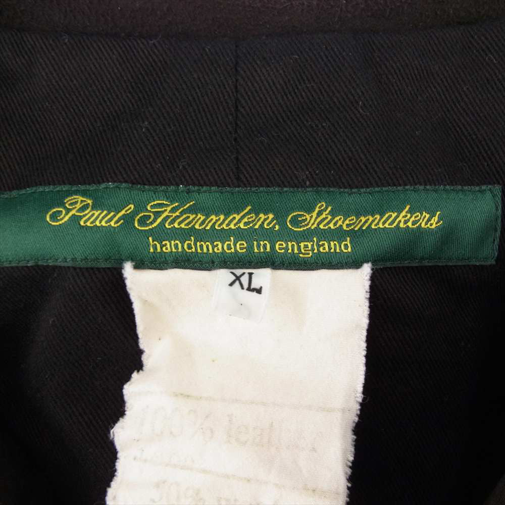 Paul Harnden ポールハーデン 国内正規品 Suede Leather Men's blazer シープスエードレザー メンズ ブレザー ジャケット XL ブラック系 XL【中古】