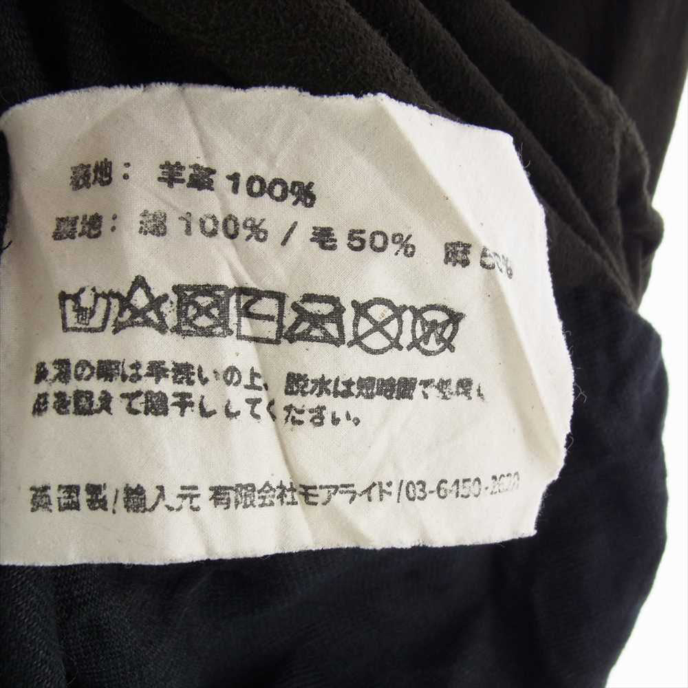 Paul Harnden ポールハーデン 国内正規品 Suede Leather Men's blazer シープスエードレザー メンズ ブレザー ジャケット XL ブラック系 XL【中古】