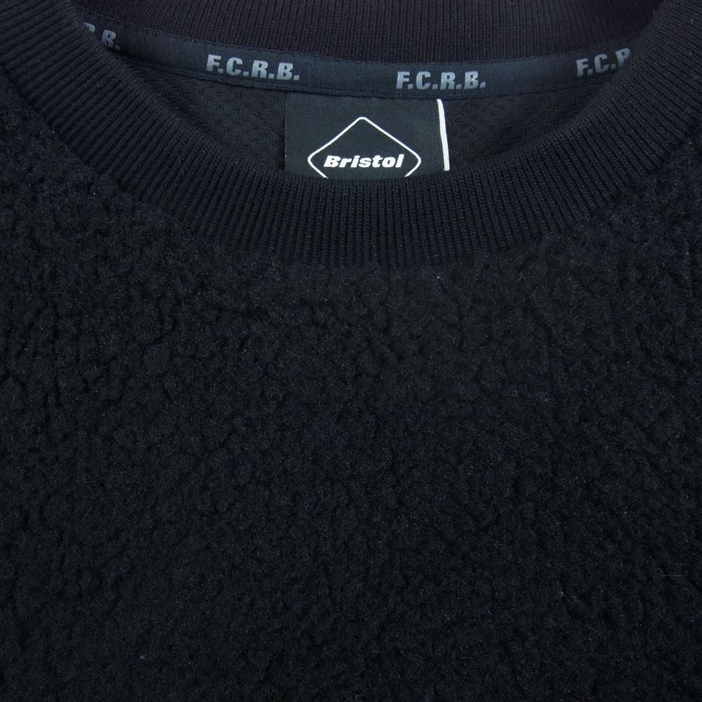 F.C.R.B. エフシーアールビー 21AW FCRB-212027 BOA FLEECE BIG STAR CREWNECK TOP ボア フリース ビック スター クールネック スウェット ブラック系 M【中古】