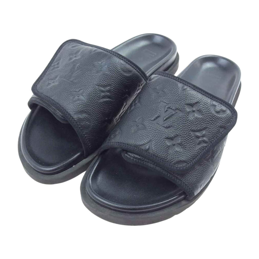 LOUIS VUITTON ルイ・ヴィトン x NBA NBA MIAMI MULE マイアミ ミュール サンダル ブラック系【中古】