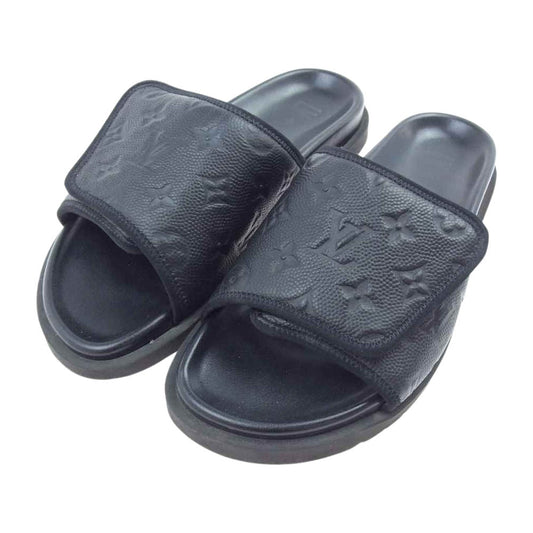 LOUIS VUITTON ルイ・ヴィトン x NBA NBA MIAMI MULE マイアミ ミュール サンダル ブラック系【中古】