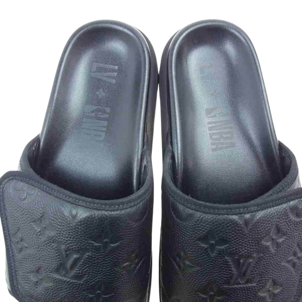 LOUIS VUITTON ルイ・ヴィトン x NBA NBA MIAMI MULE マイアミ ミュール サンダル ブラック系【中古】