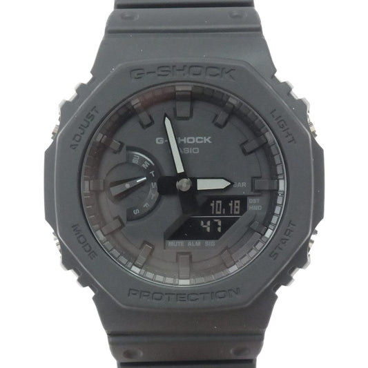 G-SHOCK ジーショック GA-2100-1A1JF カーボンコアガード デジアナ リストウォッチ ダークグレー系【新古品】【未使用】【中古】