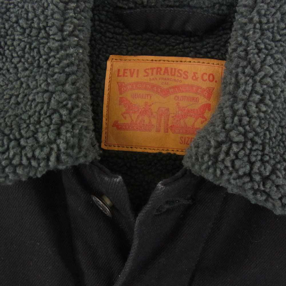 Levi's リーバイス 705980032 シェルパ トラッカー ジャケット  ブラックリンス ブラック系 S【中古】