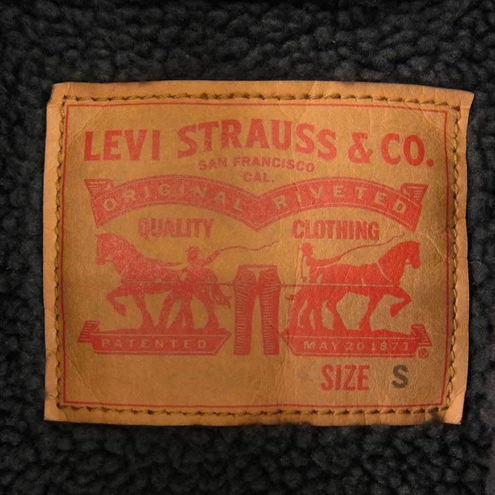 Levi's リーバイス 705980032 シェルパ トラッカー ジャケット  ブラックリンス ブラック系 S【中古】