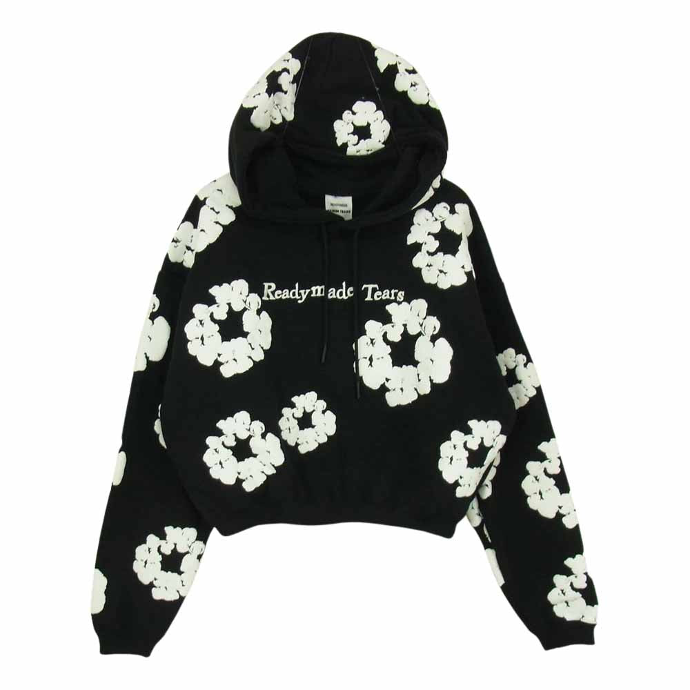 READY MADE レディメイド RE-DT-BK-00-00-10 DENIM TEARS デニムティアーズ CTN WREATH HOODIE WMN フーディー パーカー ブラック ブラック系 L【美品】【中古】