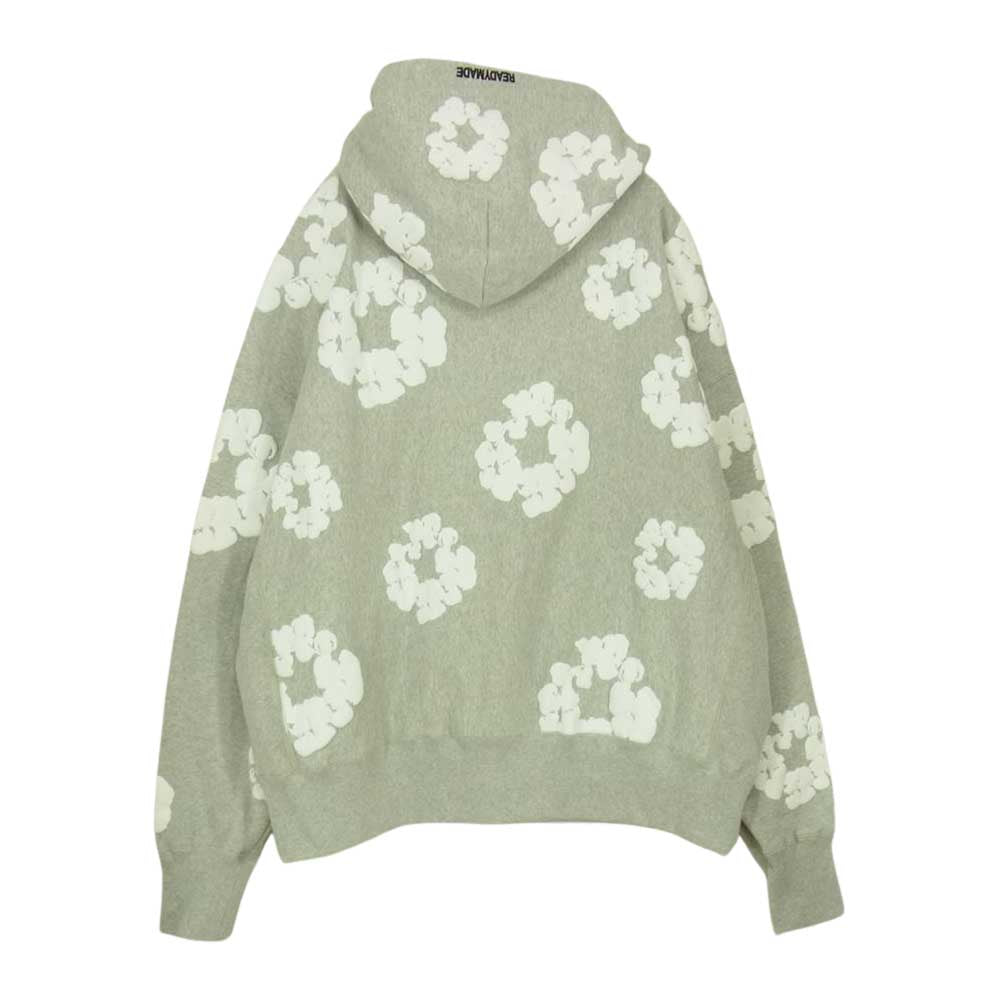 READY MADE レディメイド RE-DT-GY-00-00-08  DENIM TEARS デニムティアーズ COTTON WREATH HOODIE フーディー パーカー グレー グレー系 L【美品】【中古】