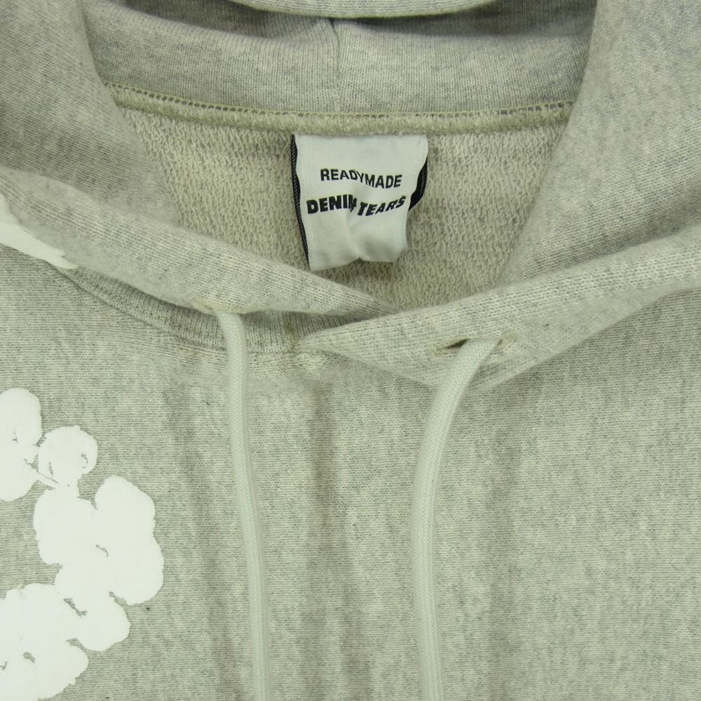 READY MADE レディメイド RE-DT-GY-00-00-08  DENIM TEARS デニムティアーズ COTTON WREATH HOODIE フーディー パーカー グレー グレー系 L【美品】【中古】
