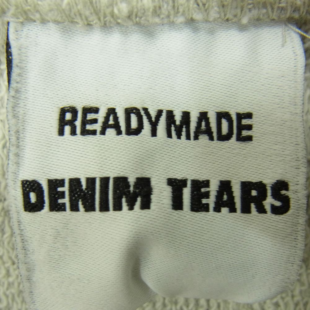 READY MADE レディメイド RE-DT-GY-00-00-08  DENIM TEARS デニムティアーズ COTTON WREATH HOODIE フーディー パーカー グレー グレー系 L【美品】【中古】