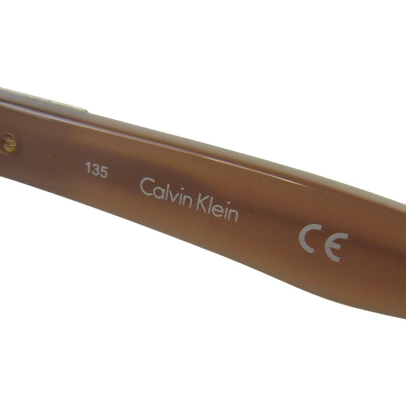カルバンクライン CK4309SA 209 カラーレンズ サングラス アイウェア 眼鏡 ベージュ系 57□15 135【中古】