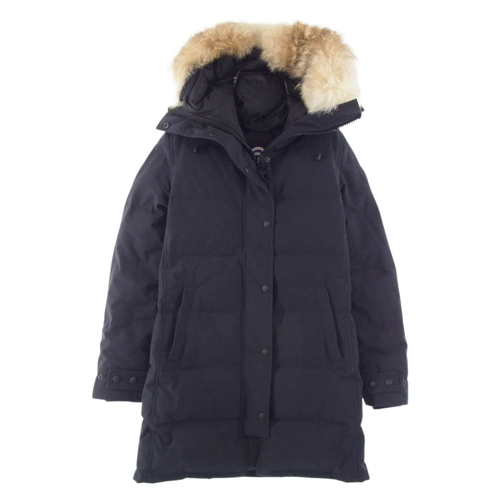 CANADA GOOSE カナダグース 2302JL 国内正規品 グリフィンタグ MACKENZIE PARKA マッケンジー パーカー グリフィンタグ ファーフード付き ダウンジャケット ダウンコート ブラック系 レッド系 M【中古】