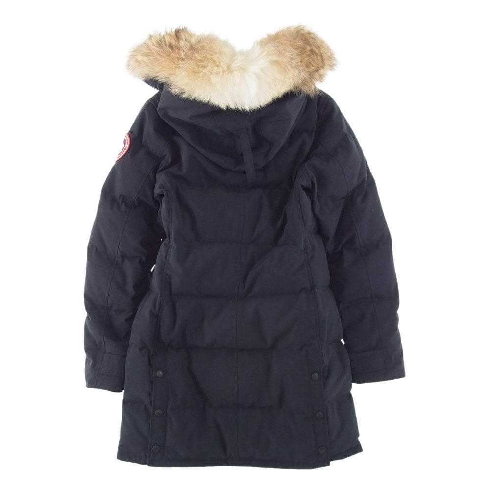 CANADA GOOSE カナダグース 2302JL 国内正規品 グリフィンタグ MACKENZIE PARKA マッケンジー パーカー グリフィンタグ ファーフード付き ダウンジャケット ダウンコート ブラック系 レッド系 M【中古】