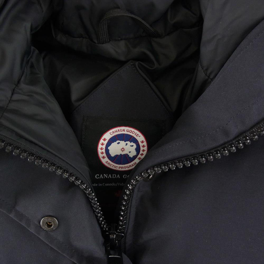 CANADA GOOSE カナダグース 2302JL 国内正規品 グリフィンタグ MACKENZIE PARKA マッケンジー パーカー グリフィンタグ ファーフード付き ダウンジャケット ダウンコート ブラック系 レッド系 M【中古】
