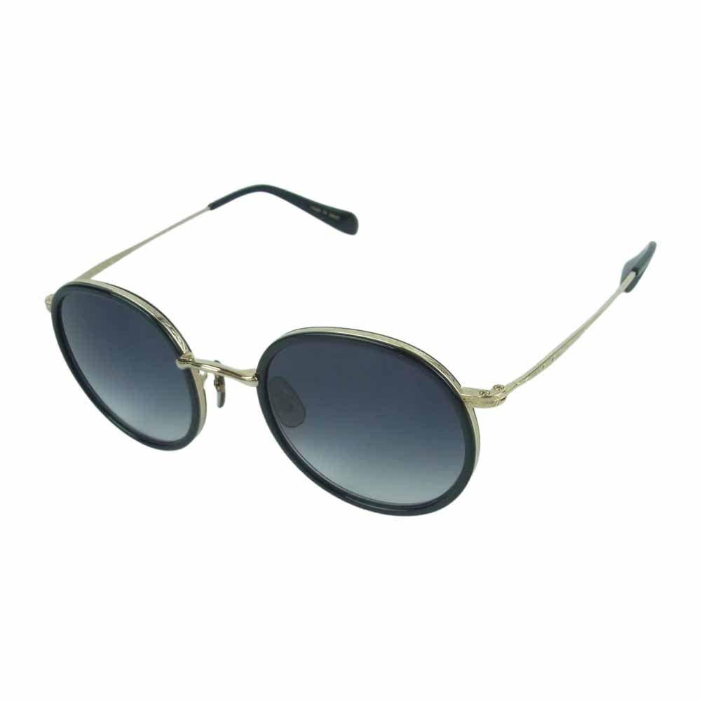 OLIVER PEOPLES オリバーピープルズ DANIA ダニア サングラス アイウェア 日本製 ブラック系 ゴールド系 48□88 140【中古】