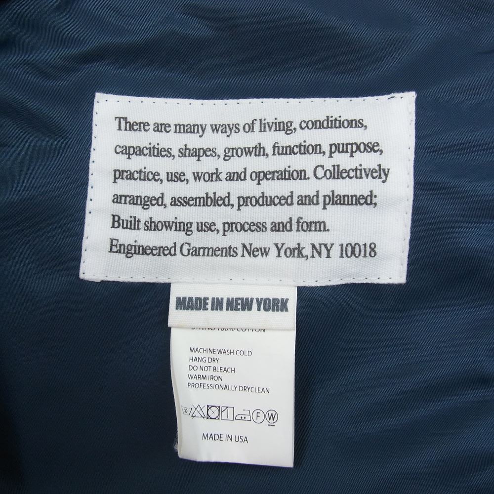 Engineered Garments エンジニアードガーメンツ Ground Jacket グランド コーチ ジャケット ネイビー系 XS【中古】