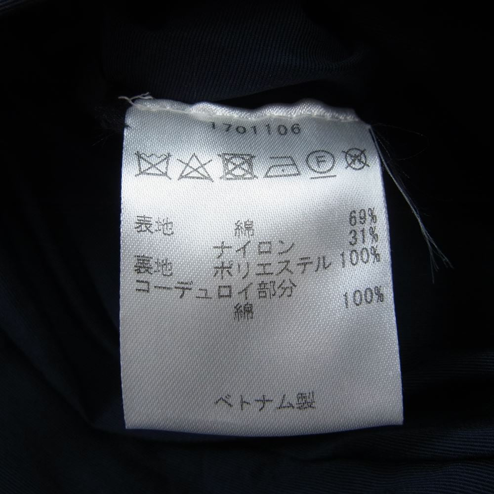 Barbour バブアー 1701106 ベトナム製 BEDALE SL ビデイル ノンオイルド ジャケット グレー系 ネイビー系 34【中古】