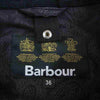 Barbour バブアー 4124947 SL BEDALE WASHED JACKET ビデイル ウィンドウペン ウォッシュ オイルド ジャケット ブラック系 グレー系 36【中古】