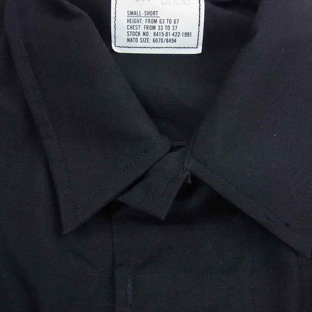 アメリカ軍 8415-01-422-1991 90s BDU JACKET ミリタリー ファティーグ ジャケット ブラック系 S【中古】