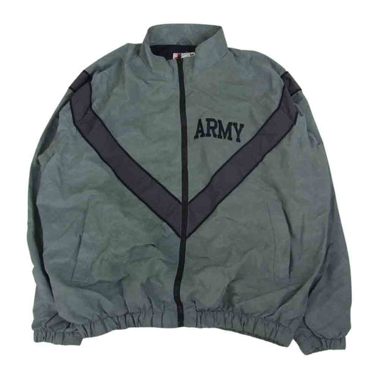アメリカ軍 PFU Nylon Jacket ナイロン トレーニング ジャケット グレー系 M【中古】
