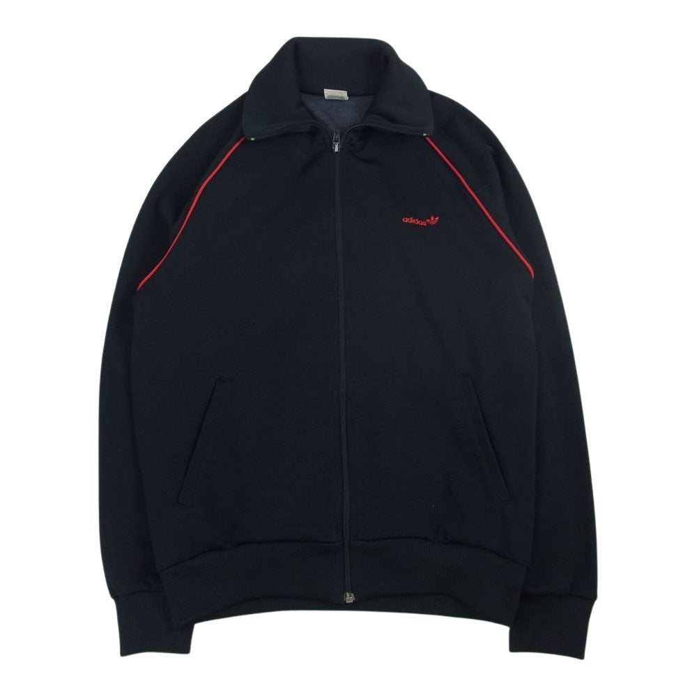 adidas アディダス ヴィンテージ 旧西ドイツ製 トラック ジャケット ブラック系 L【中古】