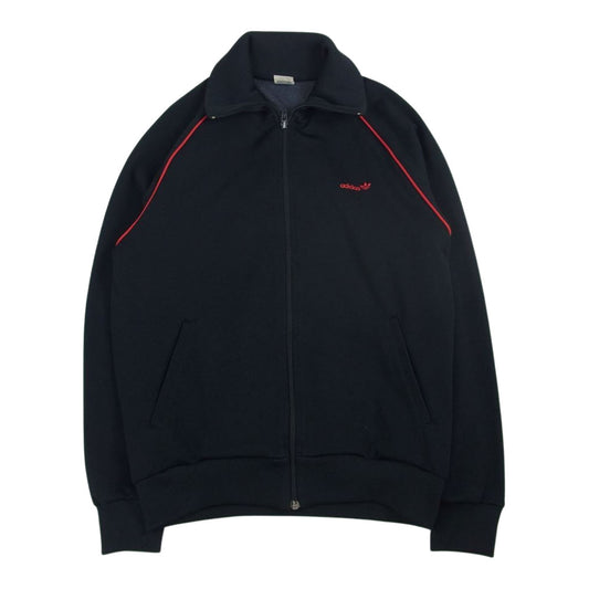 adidas アディダス ヴィンテージ 旧西ドイツ製 トラック ジャケット ブラック系 L【中古】