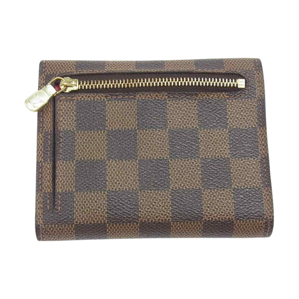 LOUIS VUITTON ルイ・ヴィトン N60005 ダミエ ポルトフォイユ コアラ 三つ折り財布 ブラウン系【中古】