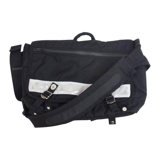 Sacai サカイ 22SS 22-0328S × PORTER ポーター MESSENGER BAG メッセンジャー ショルダー バック ブラック系【中古】