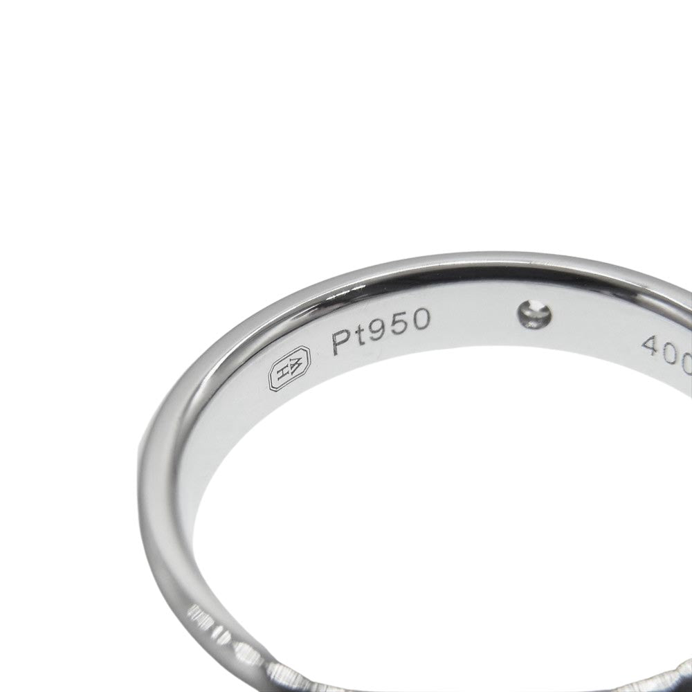 HARRY WINSTON ハリーウィンストン WBDPRDBZ3MM 【新品仕上げ済】 Pt950 1P ダイヤ ラウンドカット マリッジリング 6.5号【極上美品】【中古】