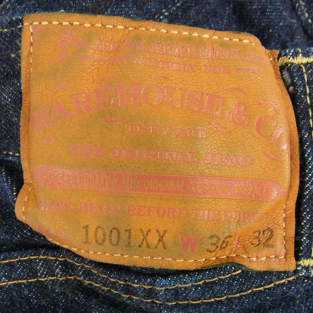 WAREHOUSE ウエアハウス Lot 1001XX 1001xx デニム パンツ インディゴブルー系 36【中古】
