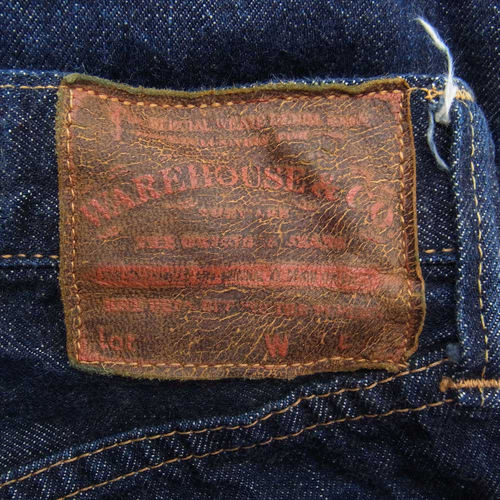 WAREHOUSE ウエアハウス DD-1001XX DUCK DIGGER ダックディガー 1947 MODEL ONE WASH デニムパンツ インディゴブルー系 36【中古】