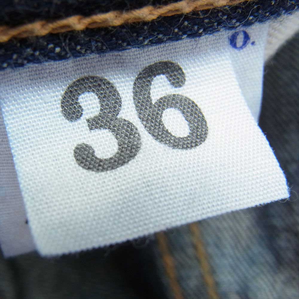 WAREHOUSE ウエアハウス DD-1001XX DUCK DIGGER ダックディガー 1947 MODEL ONE WASH デニムパンツ インディゴブルー系 36【中古】