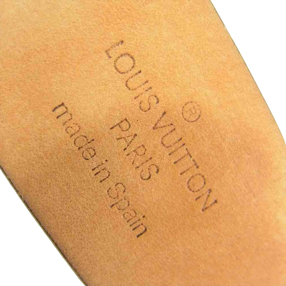 LOUIS VUITTON ルイ・ヴィトン サンチュール キャレ エベヌ ダミエ ゴールド金具 ベルト ブラウン系【中古】
