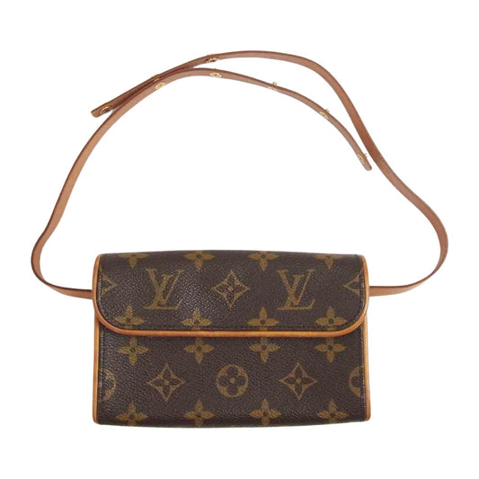 LOUIS VUITTON ルイ・ヴィトン M51855  フロランティーヌ モノグラム ストラップ付き ポシェット バッグ  ブラウン系【中古】