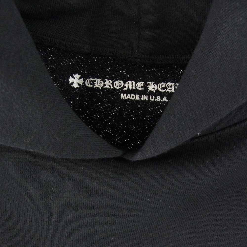 CHROME HEARTS クロムハーツ（原本無） 国内正規品 MATTY BOY PPO America Hoodie マッティボーイ 星条旗 プルオーバー パーカー ブラック系 S【中古】