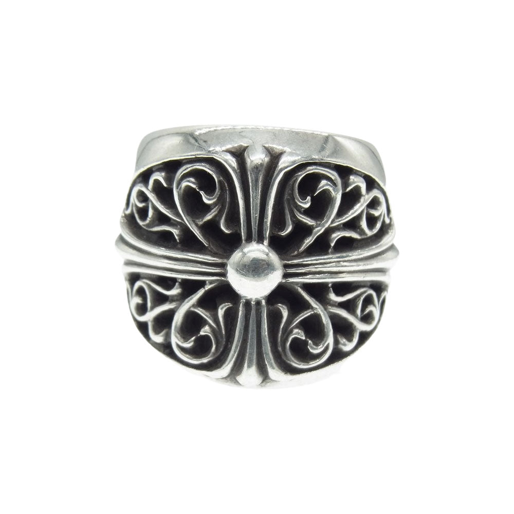 CHROME HEARTS クロムハーツ（原本無） CLASSIC OVAL CROSS クラシックオーバル クロス リング シルバー系【中古】