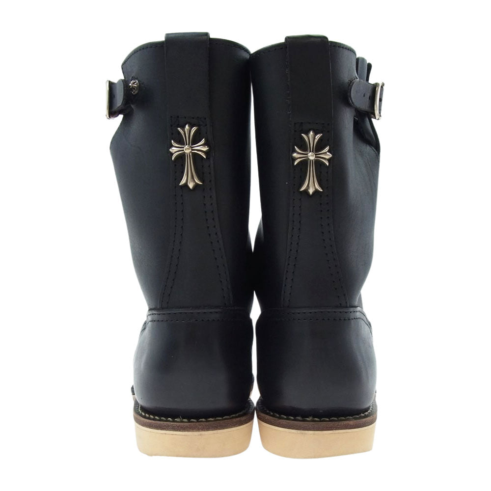 CHROME HEARTS クロムハーツ（原本無） WESCO ENGNR BOSS9 CH CRS SML ウエスコ ボス ガンスリンガー ダガー エンジニア ブーツ ブラック系 10E【中古】